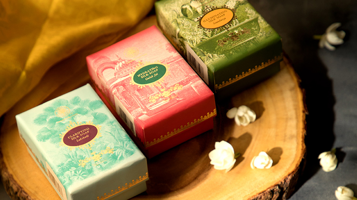 handmade luxury Silk Soaps