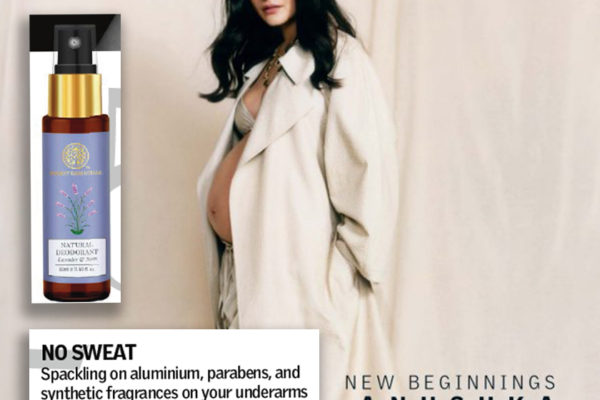 Vogue India lists the Natural Deodorants as safe for pregnancy