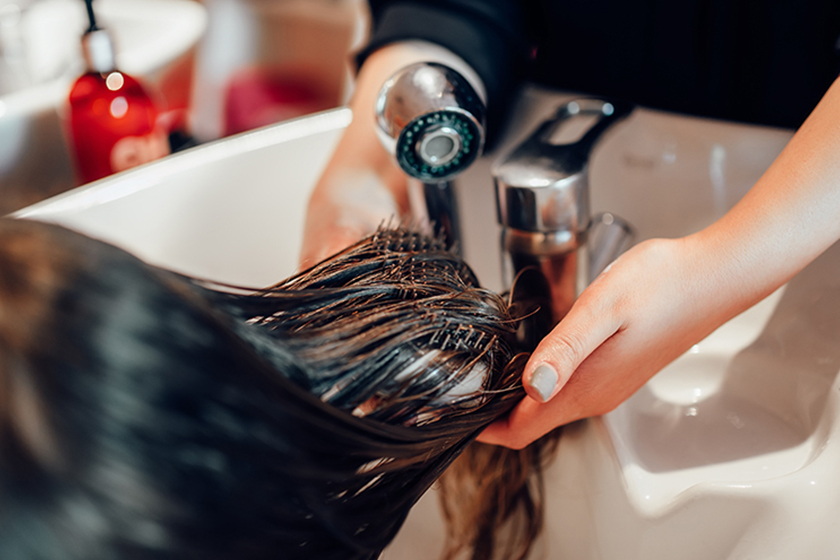 Washing your hair is a must